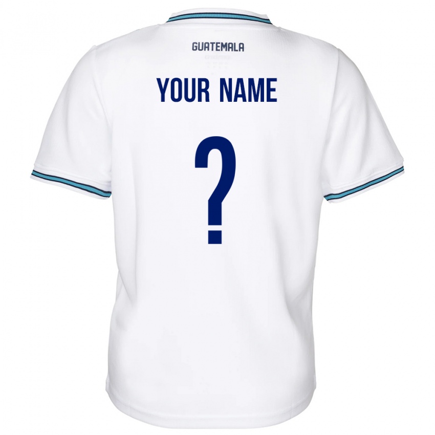Niño Camiseta Guatemala Su Nombre #0 Blanco 1ª Equipación 24-26 La Camisa Chile