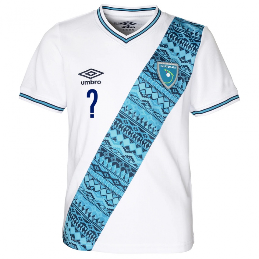 Niño Camiseta Guatemala Sabrina Botrán #0 Blanco 1ª Equipación 24-26 La Camisa Chile