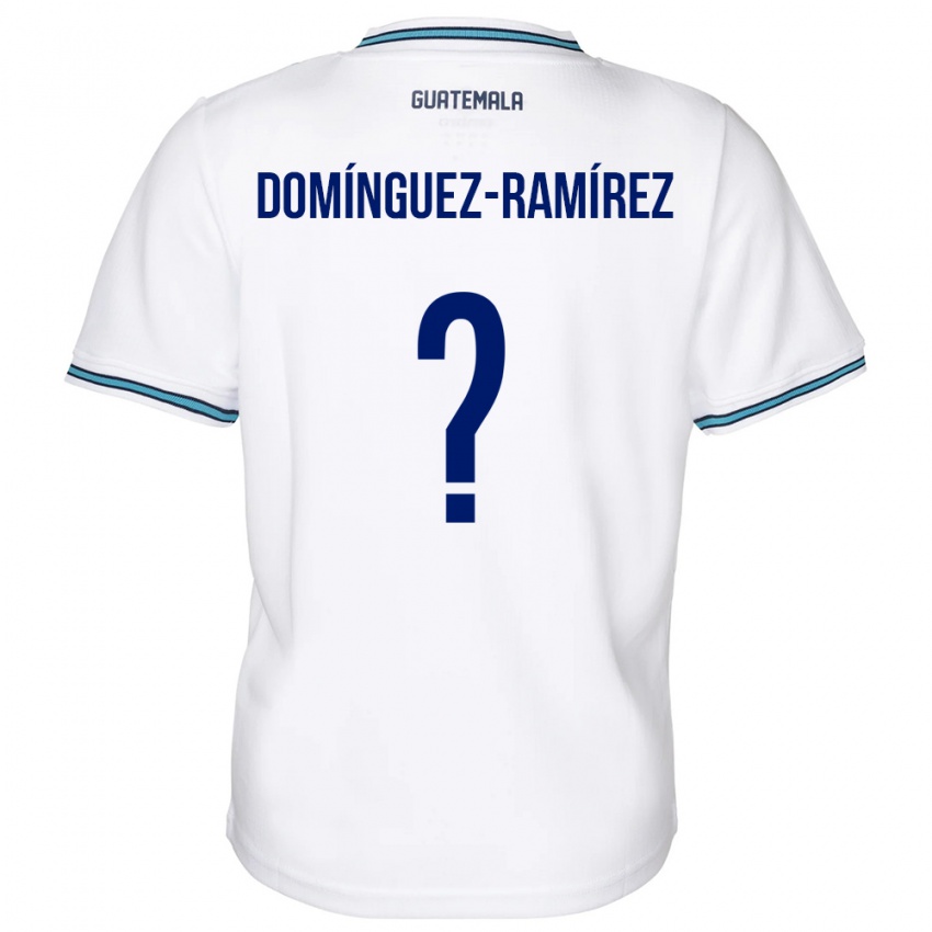 Niño Camiseta Guatemala Marco Domínguez-Ramírez #0 Blanco 1ª Equipación 24-26 La Camisa Chile