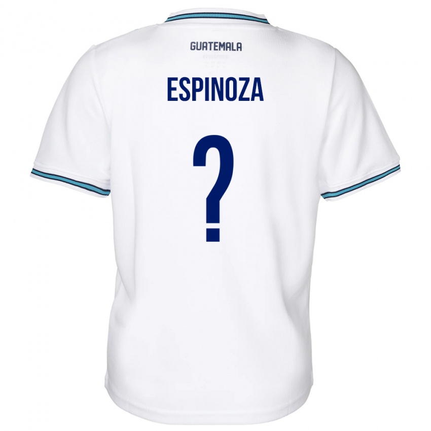 Niño Camiseta Guatemala José Espinoza #0 Blanco 1ª Equipación 24-26 La Camisa Chile