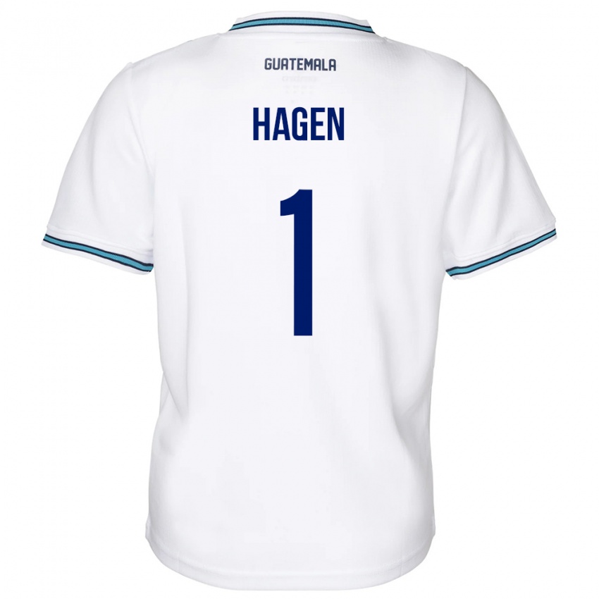 Niño Camiseta Guatemala Nicholas Hagen #1 Blanco 1ª Equipación 24-26 La Camisa Chile