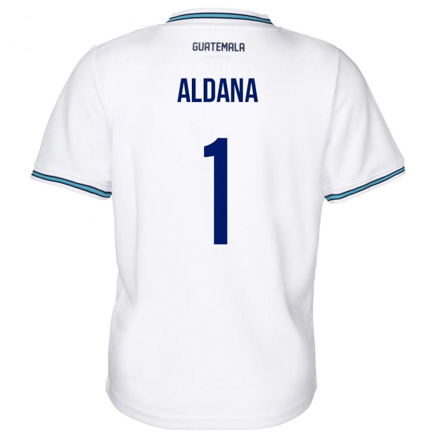 Niño Camiseta Guatemala David Aldana #1 Blanco 1ª Equipación 24-26 La Camisa Chile