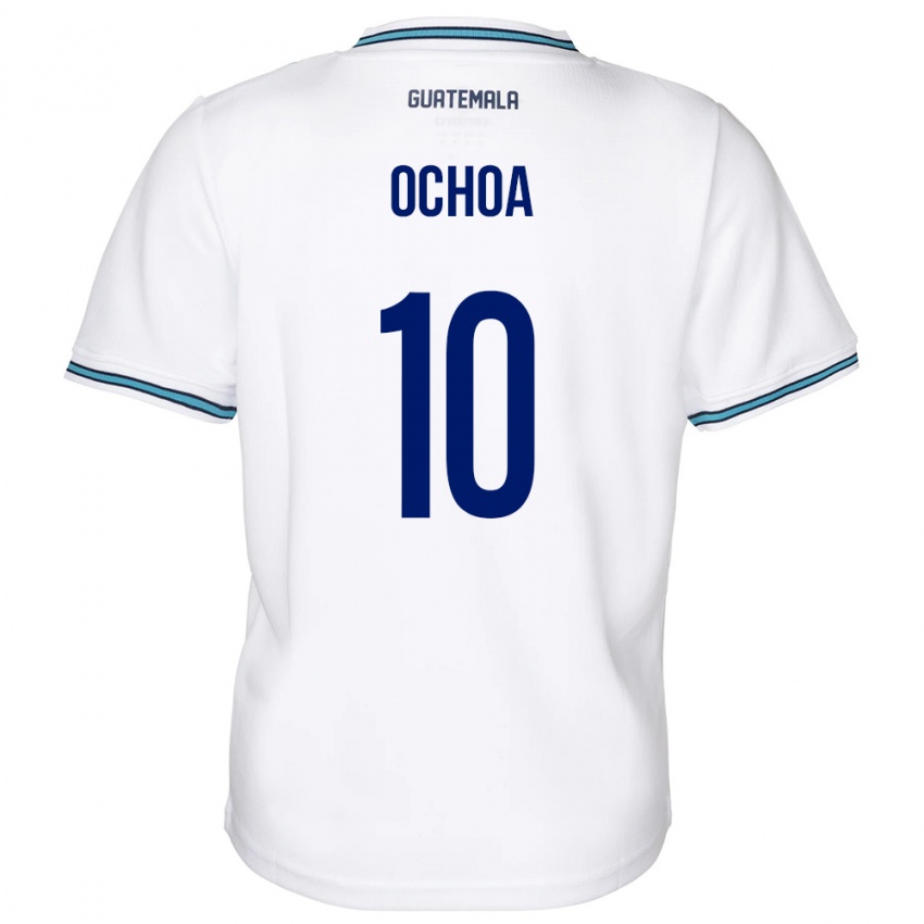 Niño Camiseta Guatemala José Ochoa #10 Blanco 1ª Equipación 24-26 La Camisa Chile