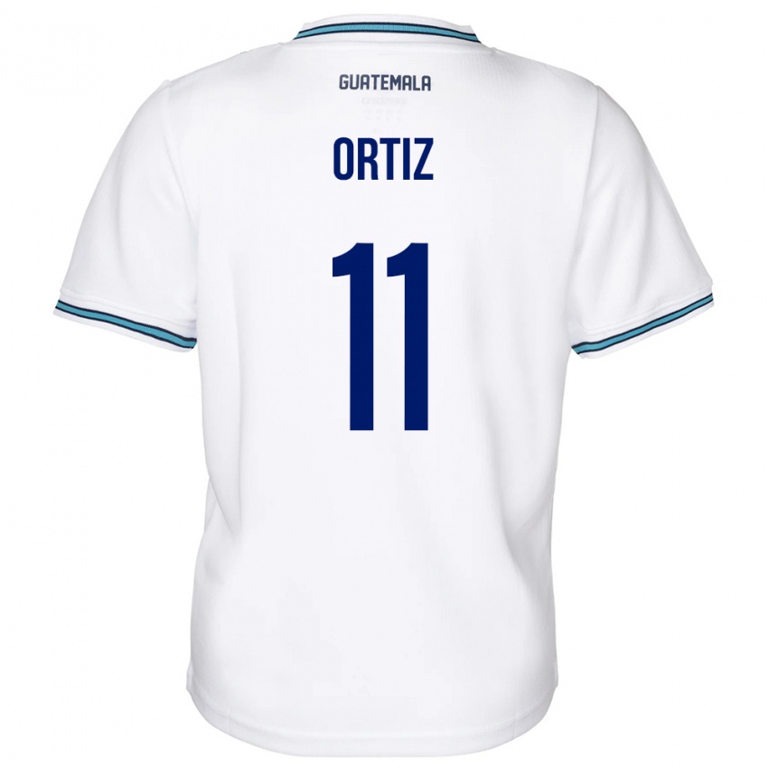 Niño Camiseta Guatemala Andersson Ortiz #11 Blanco 1ª Equipación 24-26 La Camisa Chile