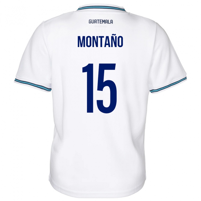 Niño Camiseta Guatemala Figo Montaño #15 Blanco 1ª Equipación 24-26 La Camisa Chile