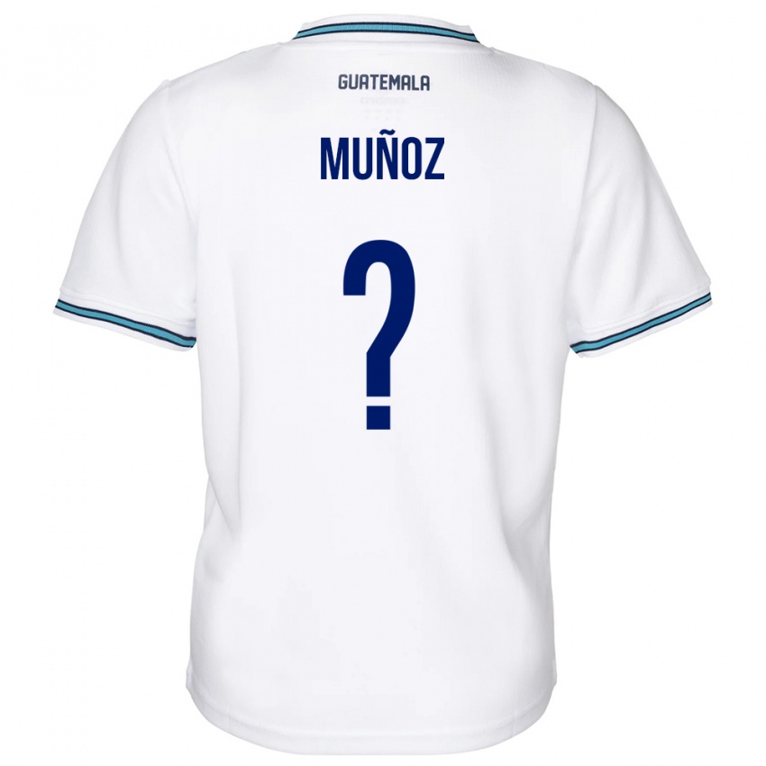 Niño Camiseta Guatemala Rudy Muñoz #0 Blanco 1ª Equipación 24-26 La Camisa Chile