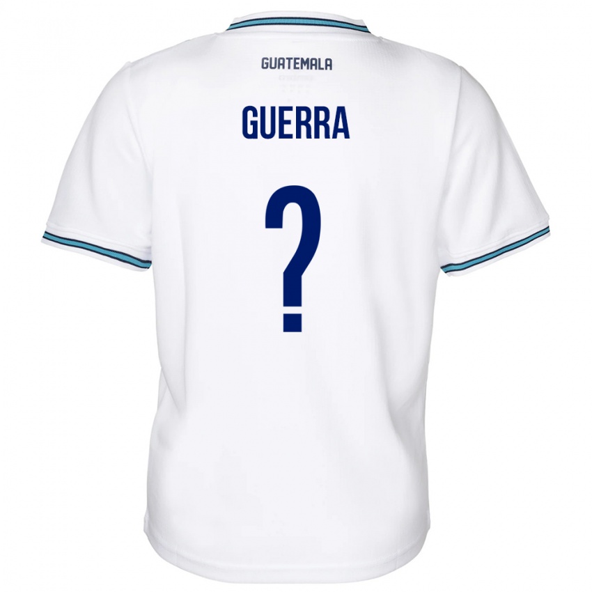 Niño Camiseta Guatemala Decarlo Guerra #0 Blanco 1ª Equipación 24-26 La Camisa Chile