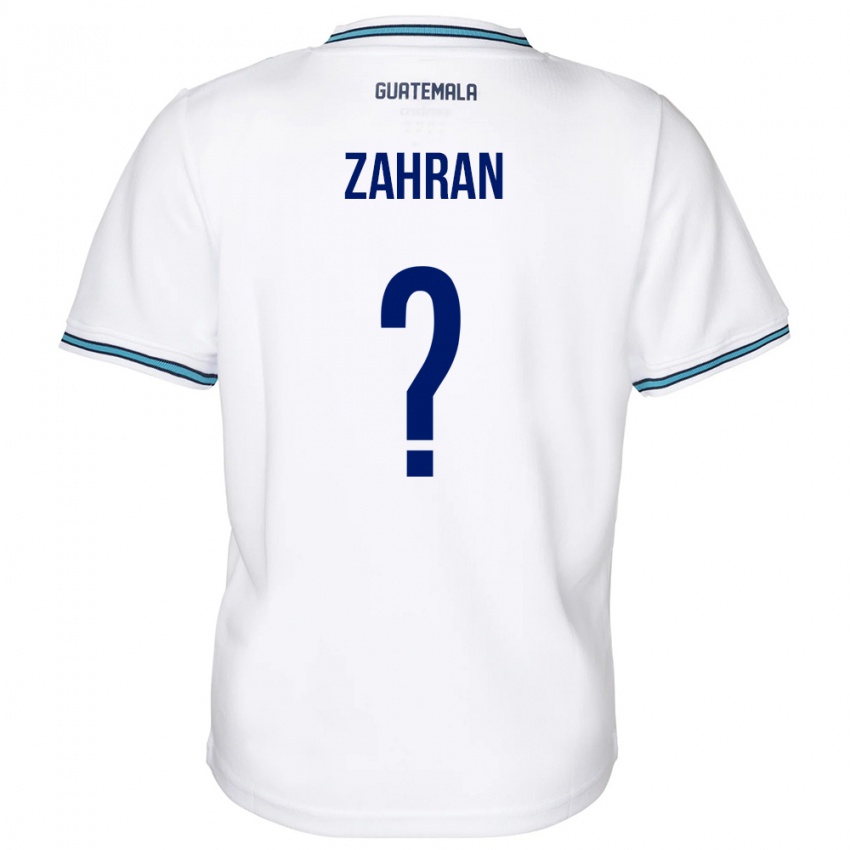 Niño Camiseta Guatemala William Zahran #0 Blanco 1ª Equipación 24-26 La Camisa Chile