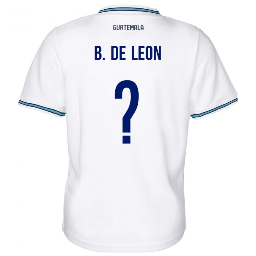 Niño Camiseta Guatemala Brandon De Leon #0 Blanco 1ª Equipación 24-26 La Camisa Chile