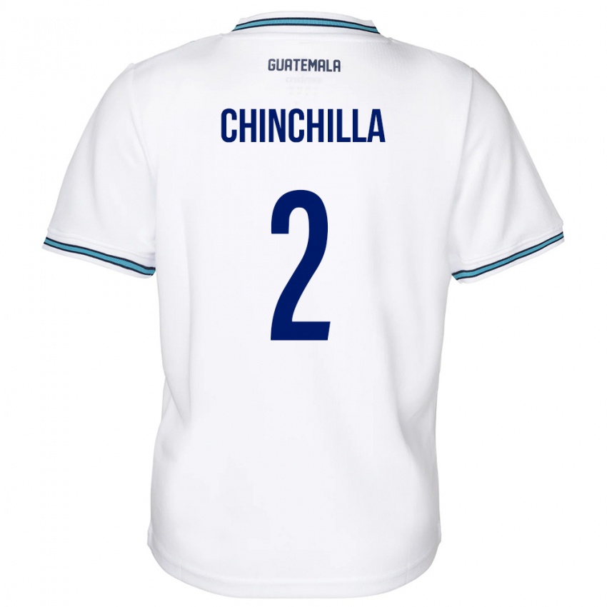 Niño Camiseta Guatemala Nicolás Chinchilla #2 Blanco 1ª Equipación 24-26 La Camisa Chile