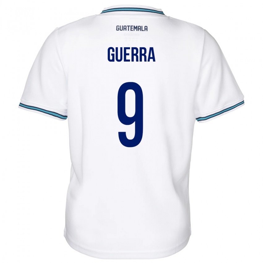 Niño Camiseta Guatemala Oseas Guerra #9 Blanco 1ª Equipación 24-26 La Camisa Chile