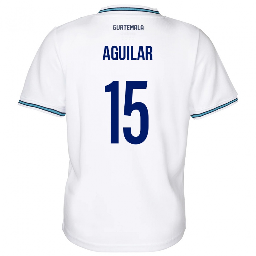 Niño Camiseta Guatemala Carlos Aguilar #15 Blanco 1ª Equipación 24-26 La Camisa Chile