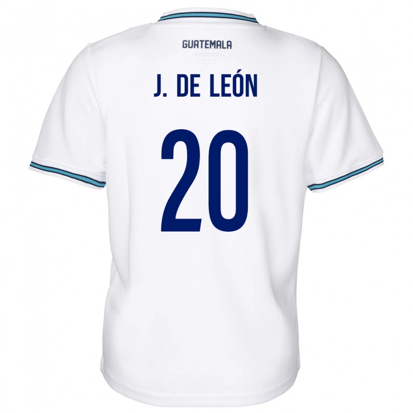 Niño Camiseta Guatemala Jorge De León #20 Blanco 1ª Equipación 24-26 La Camisa Chile