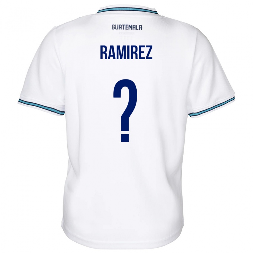 Niño Camiseta Guatemala Nelson Ramirez #0 Blanco 1ª Equipación 24-26 La Camisa Chile