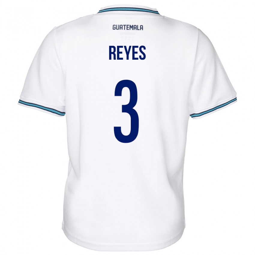 Niño Camiseta Guatemala Martha Reyes #3 Blanco 1ª Equipación 24-26 La Camisa Chile