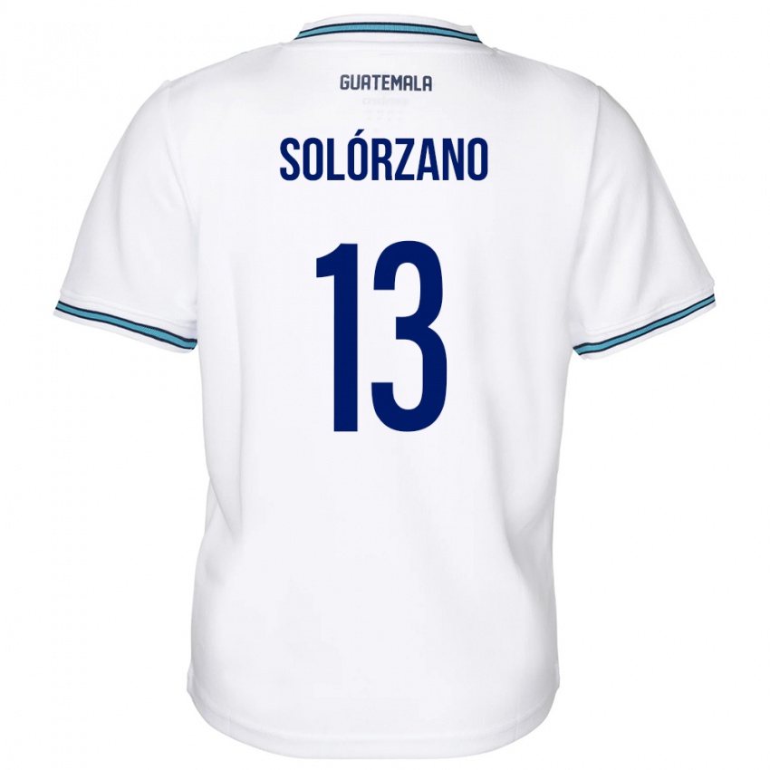 Niño Camiseta Guatemala Aisha Solórzano #13 Blanco 1ª Equipación 24-26 La Camisa Chile