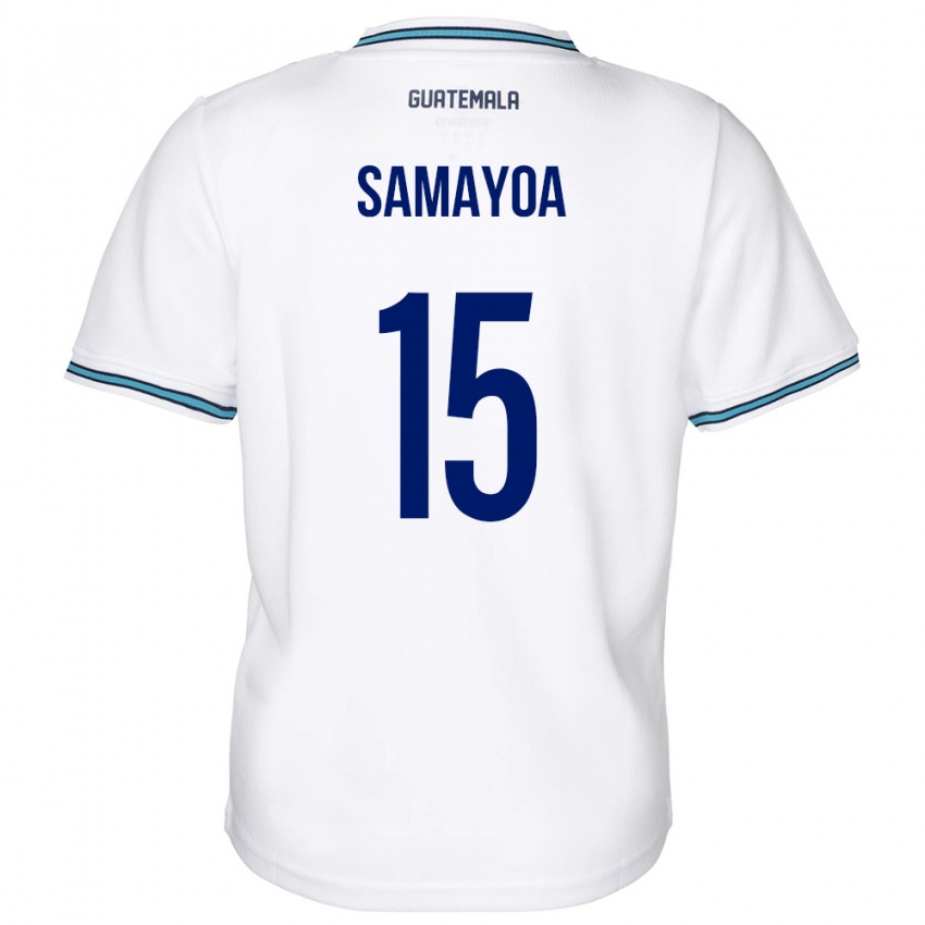 Niño Camiseta Guatemala Giselle Samayoa #15 Blanco 1ª Equipación 24-26 La Camisa Chile