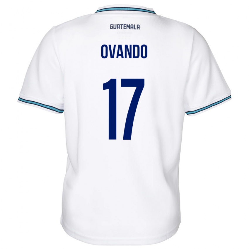 Niño Camiseta Guatemala Sandra Ovando #17 Blanco 1ª Equipación 24-26 La Camisa Chile