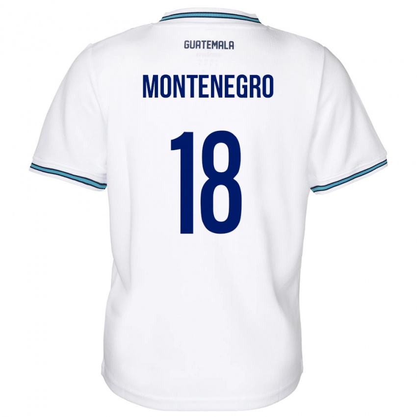 Niño Camiseta Guatemala Vivian Montenegro #18 Blanco 1ª Equipación 24-26 La Camisa Chile