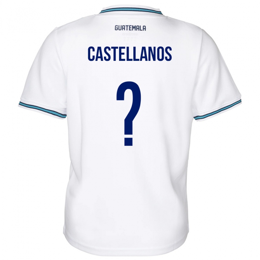 Niño Camiseta Guatemala Jezmin Castellanos #0 Blanco 1ª Equipación 24-26 La Camisa Chile