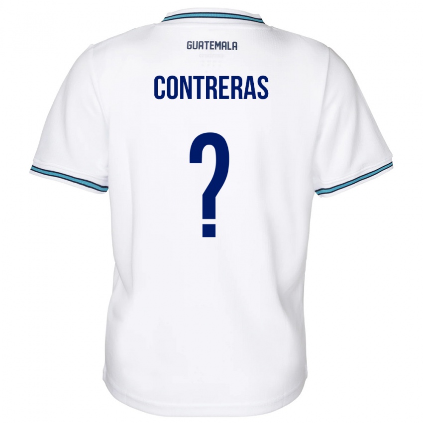 Niño Camiseta Guatemala Betzael Contreras #0 Blanco 1ª Equipación 24-26 La Camisa Chile