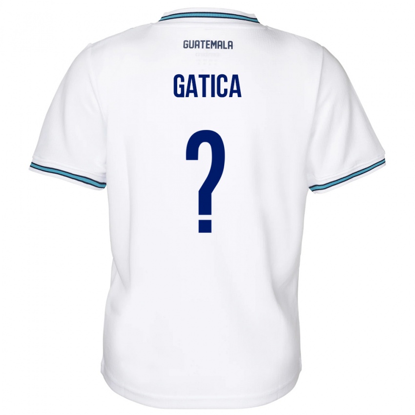 Niño Camiseta Guatemala Celeste Gatica #0 Blanco 1ª Equipación 24-26 La Camisa Chile