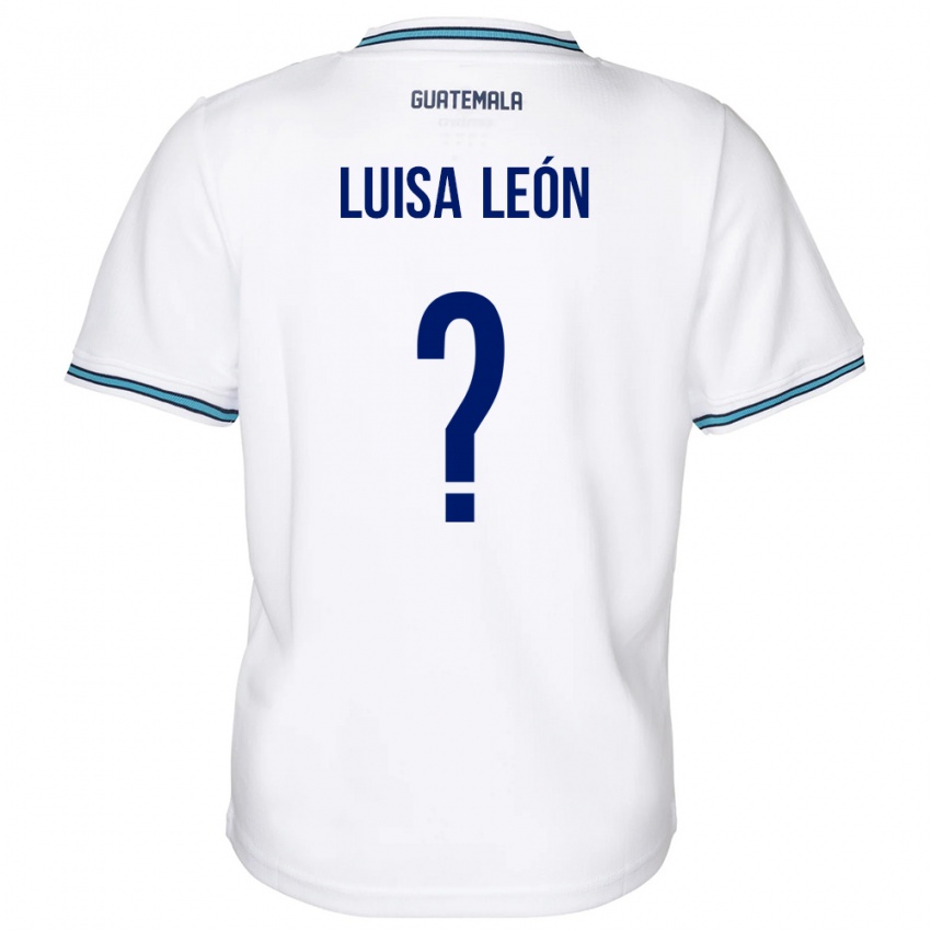 Niño Camiseta Guatemala Luisa León #0 Blanco 1ª Equipación 24-26 La Camisa Chile