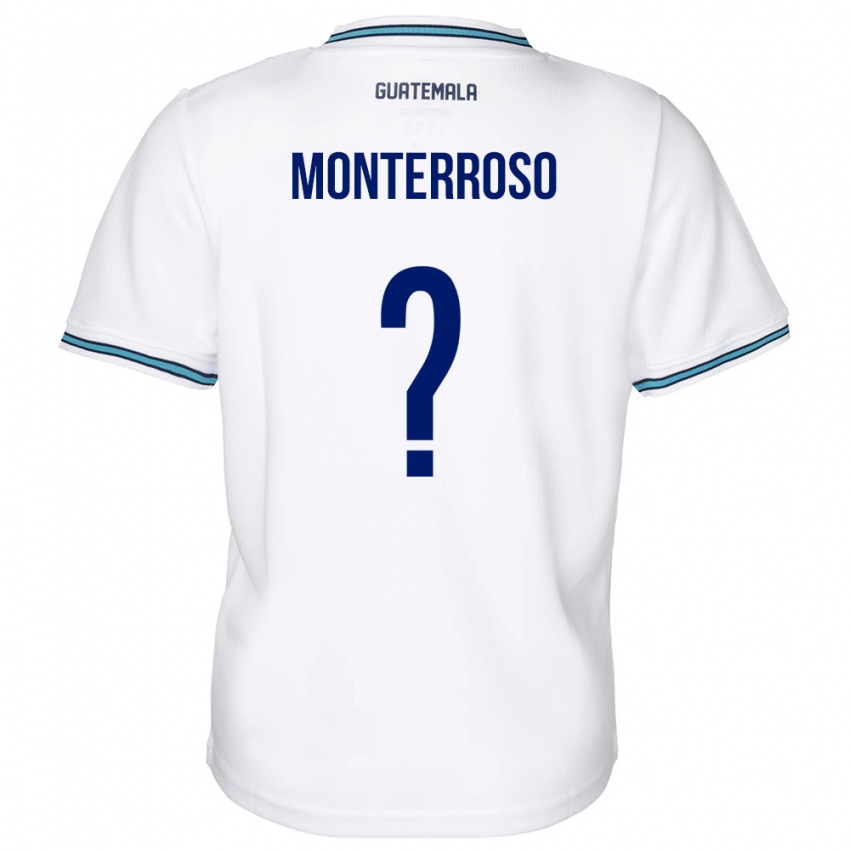 Niño Camiseta Guatemala María Monterroso #0 Blanco 1ª Equipación 24-26 La Camisa Chile