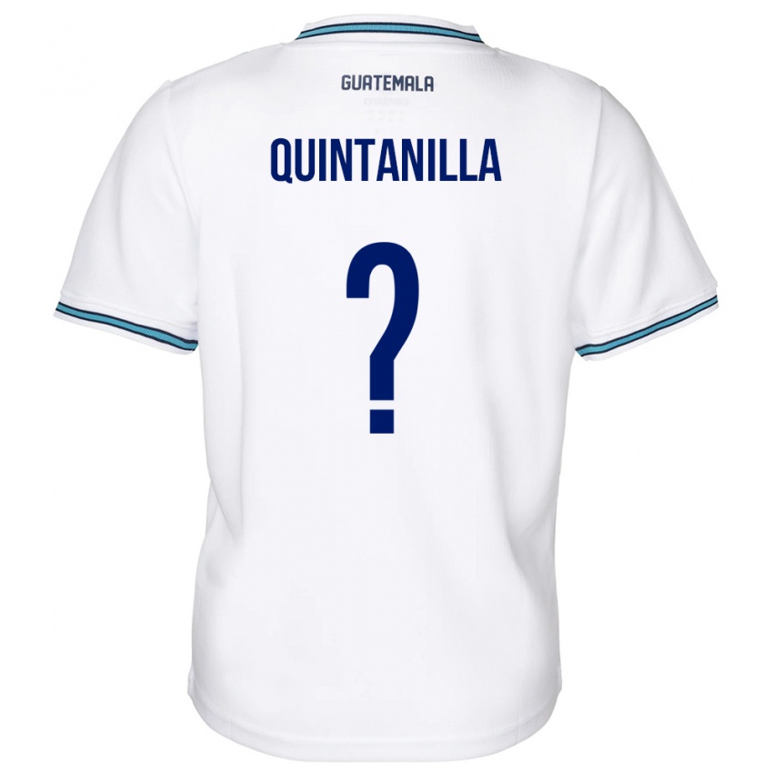 Niño Camiseta Guatemala Anayelli Quintanilla #0 Blanco 1ª Equipación 24-26 La Camisa Chile