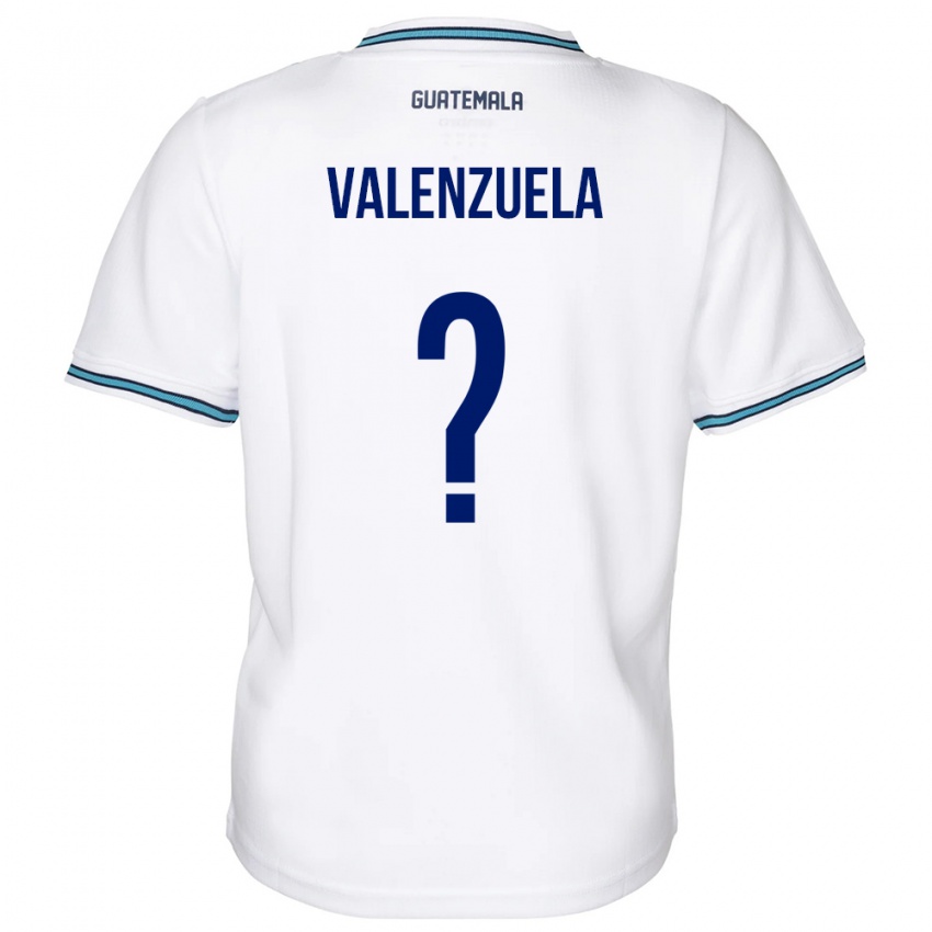 Niño Camiseta Guatemala Briana Valenzuela #0 Blanco 1ª Equipación 24-26 La Camisa Chile