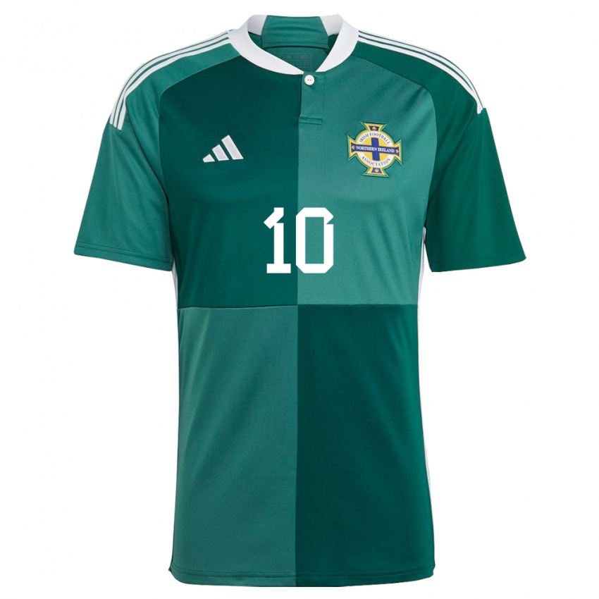 Niño Camiseta Irlanda Del Norte Keri Halliday #10 Verde 1ª Equipación 24-26 La Camisa Chile