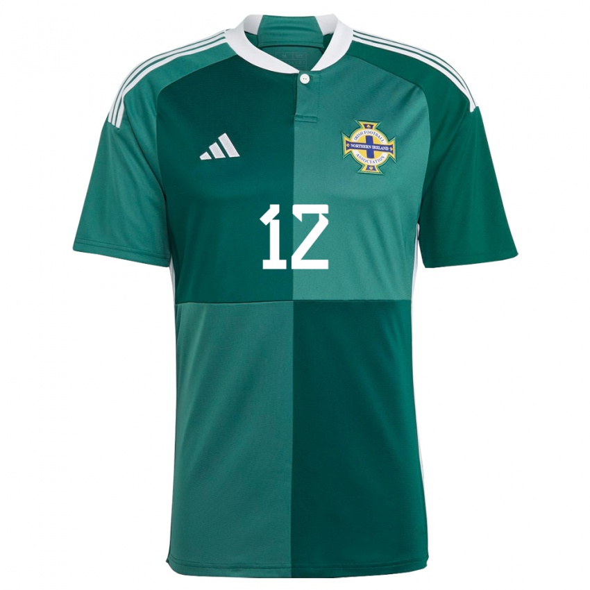 Niño Camiseta Irlanda Del Norte Conor Hazard #12 Verde 1ª Equipación 24-26 La Camisa Chile