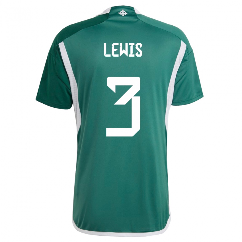 Niño Camiseta Irlanda Del Norte Jamal Lewis #3 Verde 1ª Equipación 24-26 La Camisa Chile