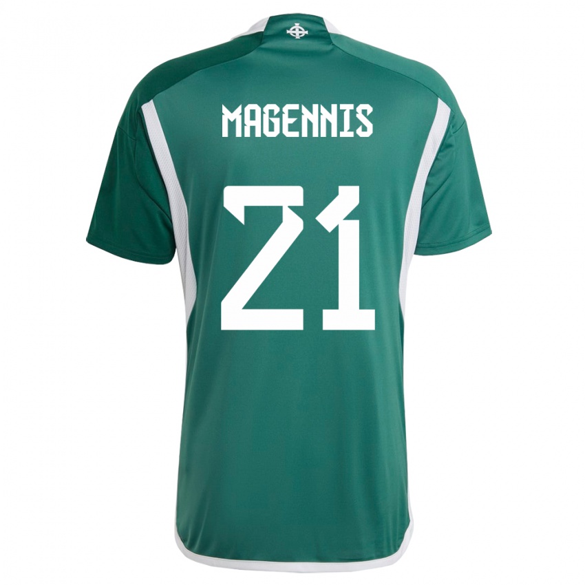 Niño Camiseta Irlanda Del Norte Josh Magennis #21 Verde 1ª Equipación 24-26 La Camisa Chile