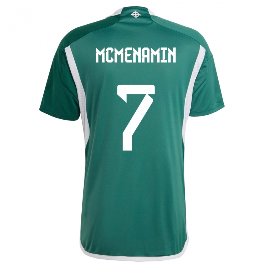 Niño Camiseta Irlanda Del Norte Conor Mcmenamin #7 Verde 1ª Equipación 24-26 La Camisa Chile