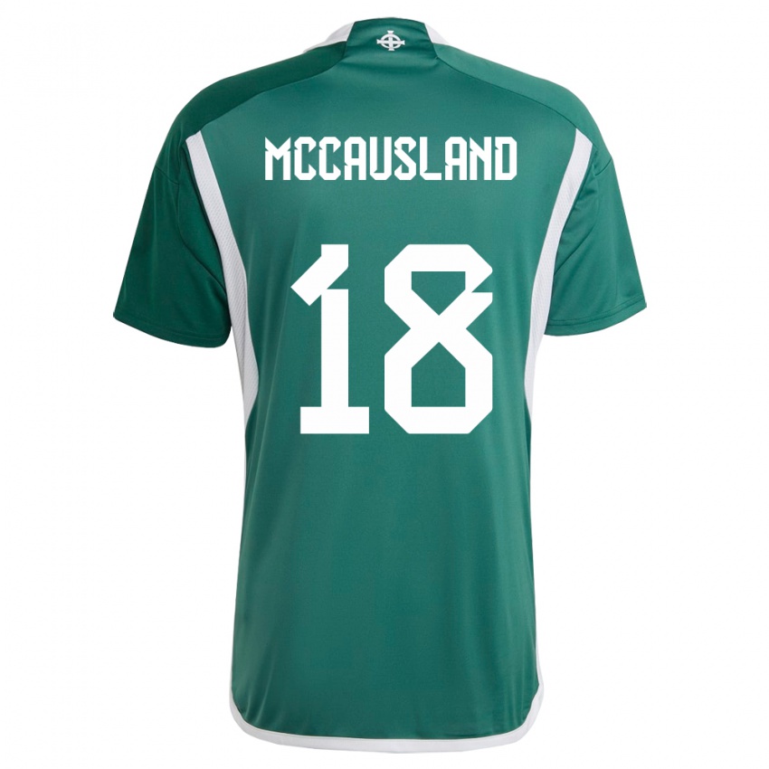 Niño Camiseta Irlanda Del Norte Ross Mccausland #18 Verde 1ª Equipación 24-26 La Camisa Chile