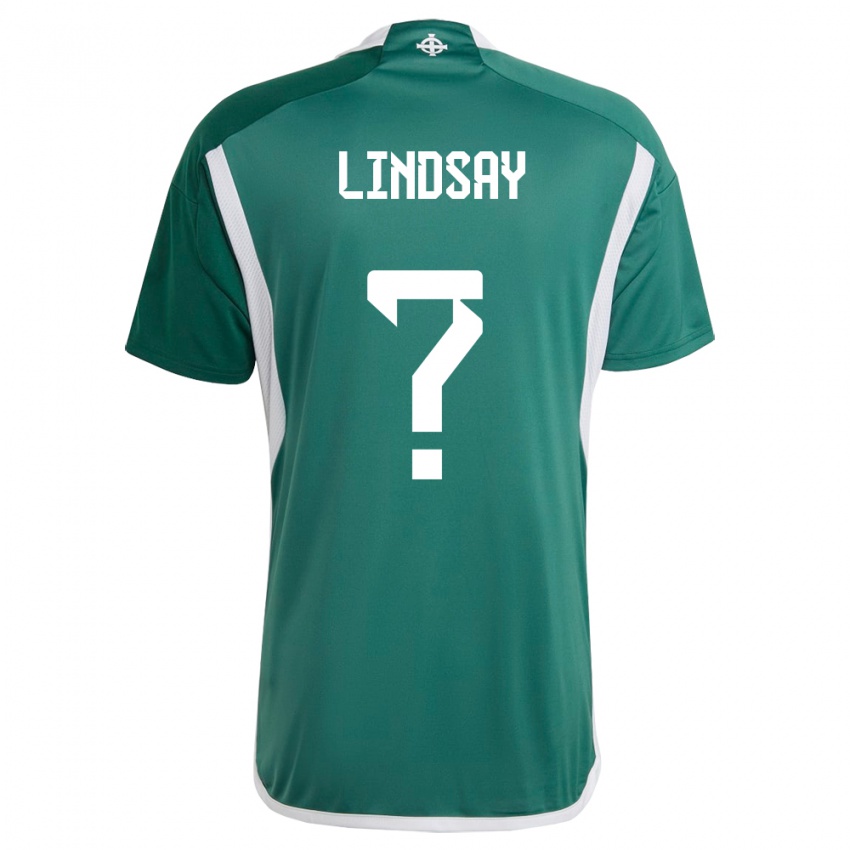 Niño Camiseta Irlanda Del Norte Charlie Lindsay #0 Verde 1ª Equipación 24-26 La Camisa Chile
