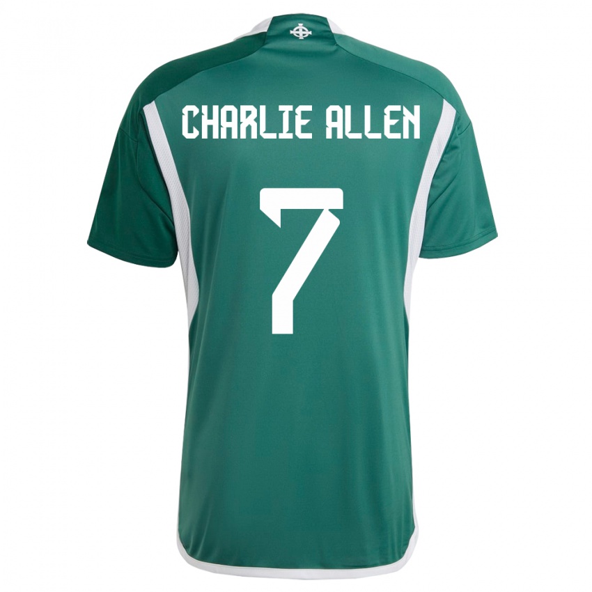 Niño Camiseta Irlanda Del Norte Charlie Allen #7 Verde 1ª Equipación 24-26 La Camisa Chile