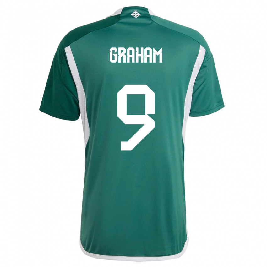 Niño Camiseta Irlanda Del Norte Braiden Graham #9 Verde 1ª Equipación 24-26 La Camisa Chile