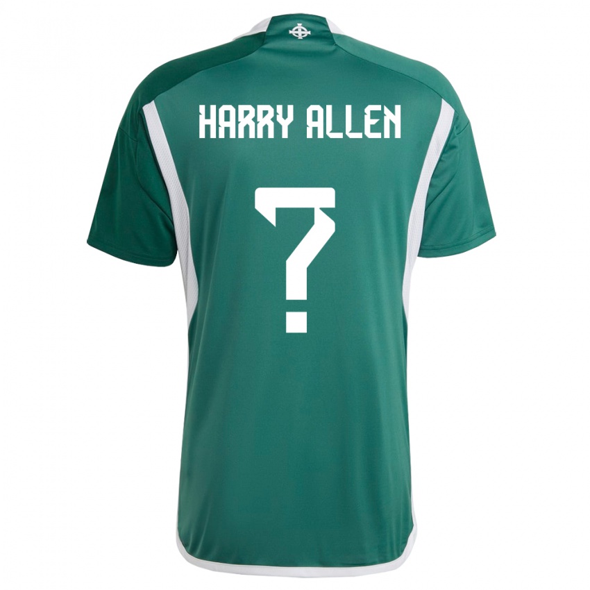 Niño Camiseta Irlanda Del Norte Harry Allen #0 Verde 1ª Equipación 24-26 La Camisa Chile