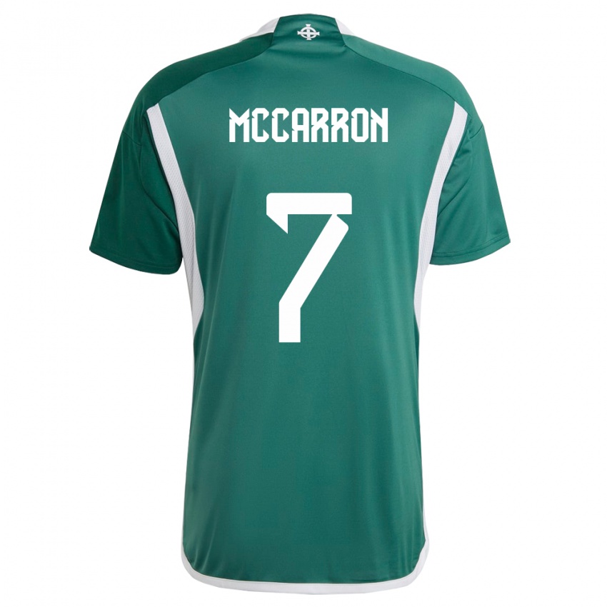 Niño Camiseta Irlanda Del Norte Chloe Mccarron #7 Verde 1ª Equipación 24-26 La Camisa Chile