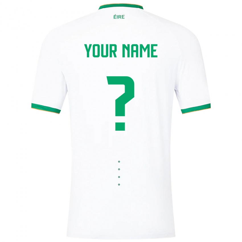 Niño Camiseta Irlanda Su Nombre #0 Blanco 2ª Equipación 24-26 La Camisa Chile