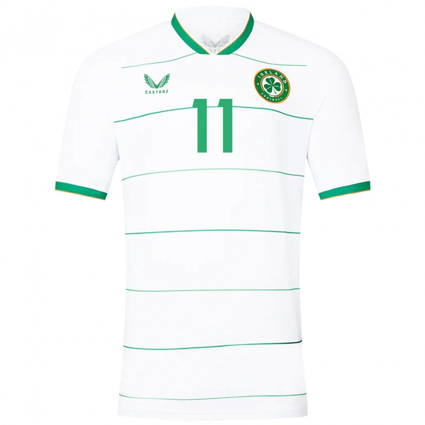 Niño Camiseta Irlanda Katie Mccabe #11 Blanco 2ª Equipación 24-26 La Camisa Chile