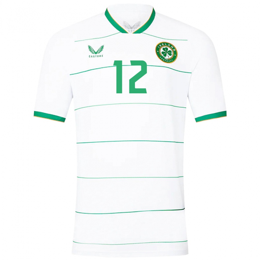 Niño Camiseta Irlanda Gavin Hodgins #12 Blanco 2ª Equipación 24-26 La Camisa Chile