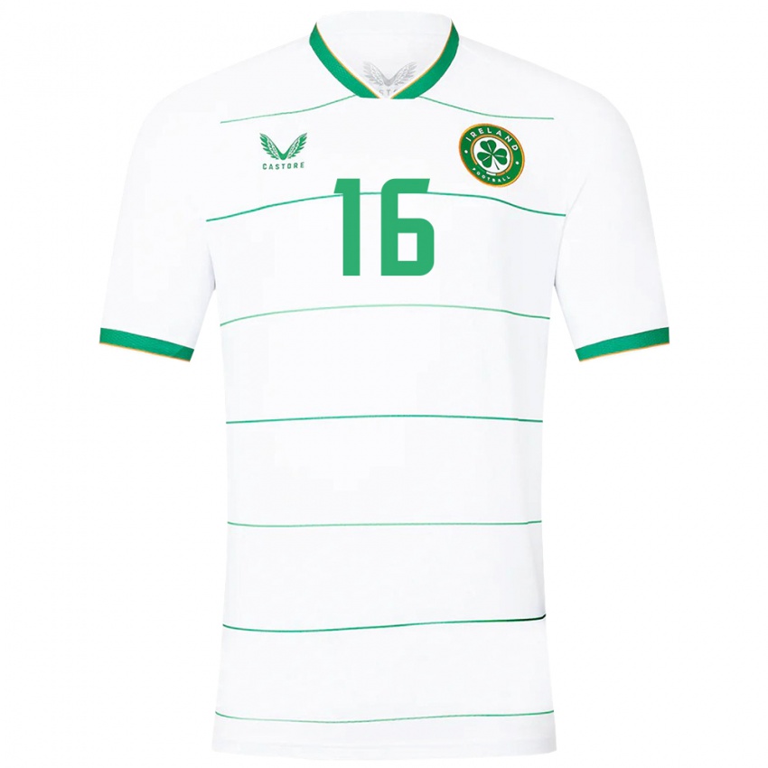 Niño Camiseta Irlanda Oisin Cooney #16 Blanco 2ª Equipación 24-26 La Camisa Chile