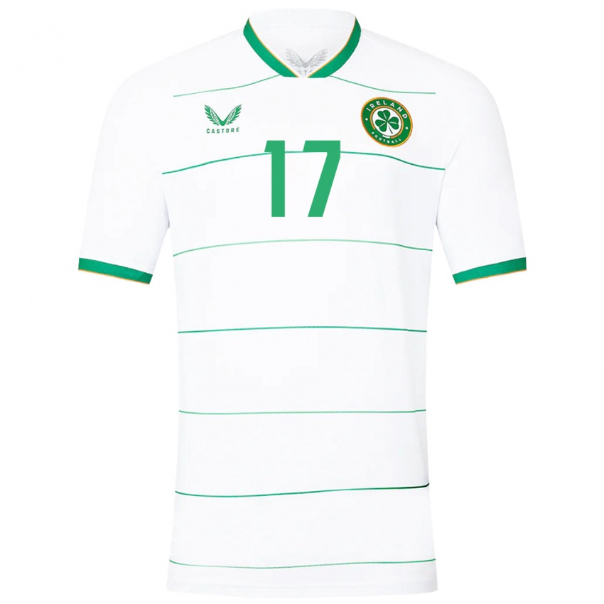 Niño Camiseta Irlanda Jason Knight #17 Blanco 2ª Equipación 24-26 La Camisa Chile