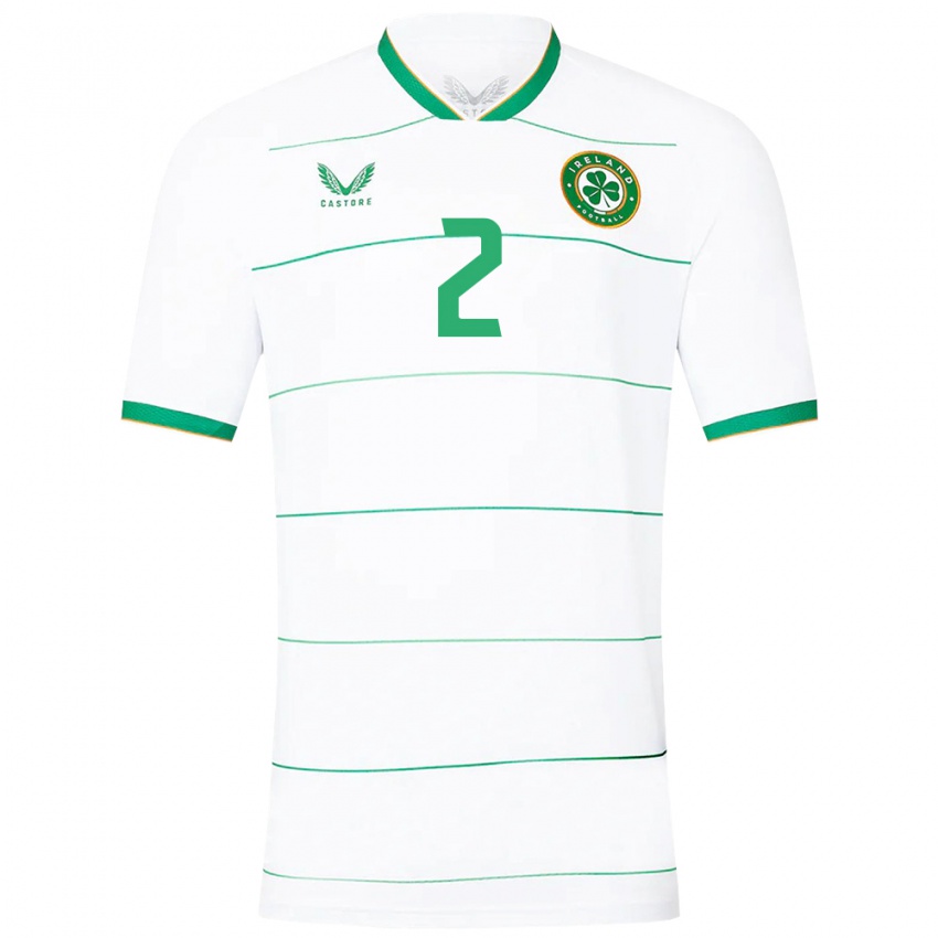 Niño Camiseta Irlanda Matt Doherty #2 Blanco 2ª Equipación 24-26 La Camisa Chile