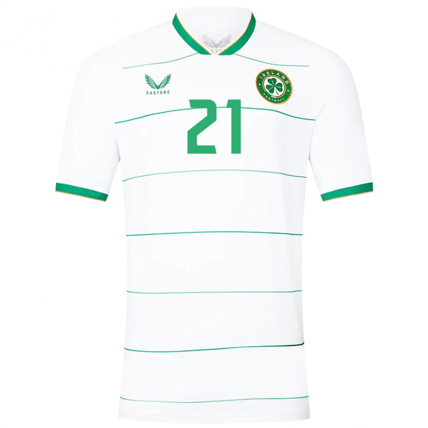 Niño Camiseta Irlanda Lily Agg #21 Blanco 2ª Equipación 24-26 La Camisa Chile