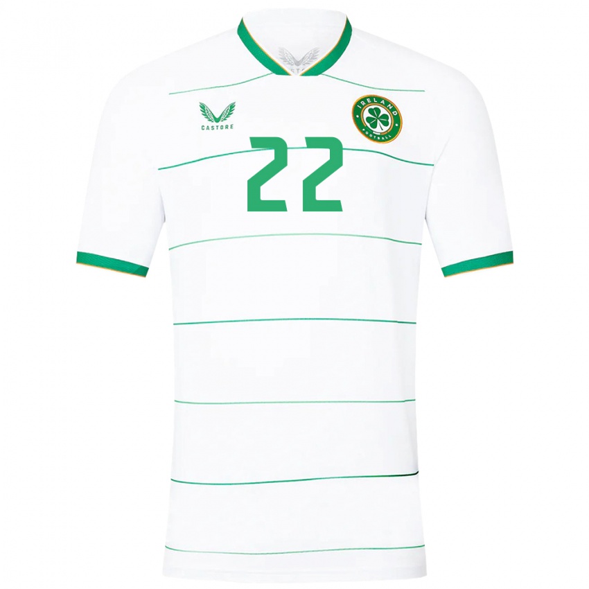 Niño Camiseta Irlanda Isibeal Atkinson #22 Blanco 2ª Equipación 24-26 La Camisa Chile