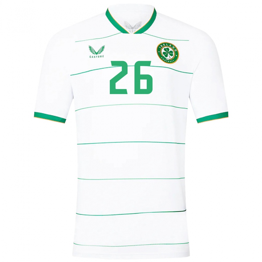 Niño Camiseta Irlanda Tara O'hanlon #26 Blanco 2ª Equipación 24-26 La Camisa Chile